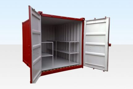 10 X 8FT FLAT FLOOR BUNDED STORE
